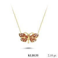 Silver    necklace    with    pendant                                          KLB135-925K