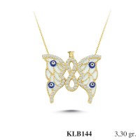 Silver    necklace    with    pendant                                          KLB144-925K