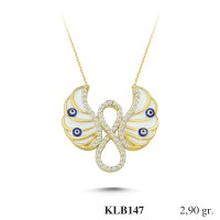 Silver    necklace    with    pendant                                          KLB147-925K