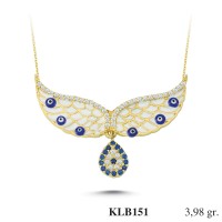 Silver    necklace    with    pendant                                          KLB151-925K