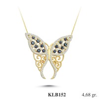 Silver    necklace    with    pendant                                          KLB152-925K