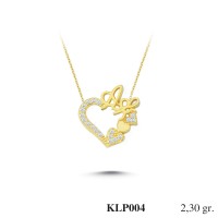  Gold Zircon Stone Necklace 2,208 gr 