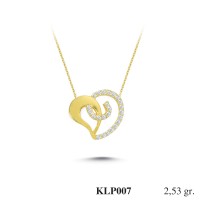 Silver    necklace    with    pendant                                          KLP007-925K