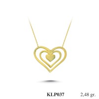  Gold Zircon Stone Necklace 2,3808 gr 