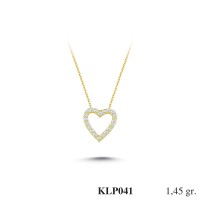  Gold Zircon Stone Necklace 1,392 gr 