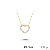 Silver    necklace    with    pendant                                          KLP046-925K