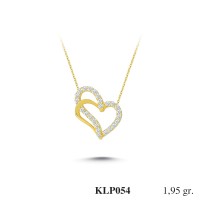 Gold Zircon Stone Necklace 1,872 gr 