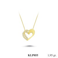  Gold Zircon Stone Necklace 1,872 gr 