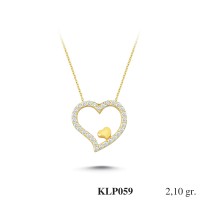 Silver    necklace    with    pendant                                          KLP059-925K