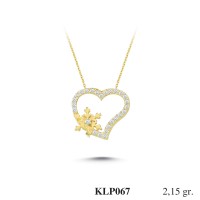 Silver    necklace    with    pendant                                          KLP067-925K
