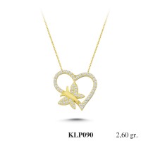 Silver    necklace    with    pendant                                          KLP090-925K
