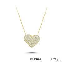  Gold Zircon Stone Necklace 2,6112 gr 
