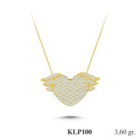  Gold Zircon Stone Necklace 3,456 gr 