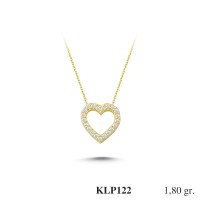  Gold Zircon Stone Necklace 1,728 gr 
