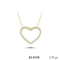  Gold Zircon Stone Necklace 2,448 gr 