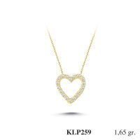  Gold Zircon Stone Necklace 1,584 gr 