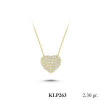  Gold Zircon Stone Necklace 2,208 gr 