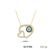  Gold Zircon Stone Necklace 2,5632 gr 