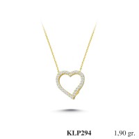  Gold Zircon Stone Necklace 1,824 gr 