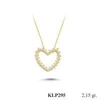  Gold Zircon Stone Necklace 2,064 gr 