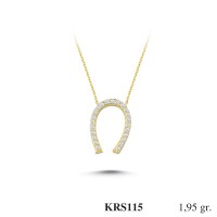  Gold Zircon Stone Necklace 1,872 gr 