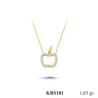 Silver    necklace    with    pendant                                          KRS181-925K