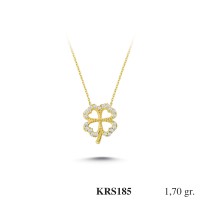 Silver    necklace    with    pendant                                          KRS185-925K