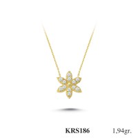 Silver    necklace    with    pendant                                          KRS186-925K