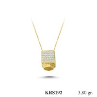 Silver    necklace    with    pendant                                          KRS192-925K