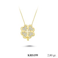 Silver    necklace    with    pendant                                          KRS199-925K