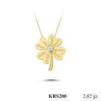 Silver    necklace    with    pendant                                          KRS200-925K