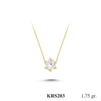 Silver    necklace    with    pendant                                          KRS203-925K