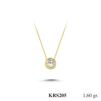 Silver    necklace    with    pendant                                          KRS205-925K
