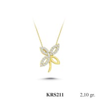 Silver    necklace    with    pendant                                          KRS211-925K