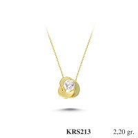 Silver    necklace    with    pendant                                          KRS213-925K