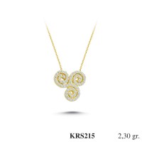 Silver    necklace    with    pendant                                          KRS215-925K