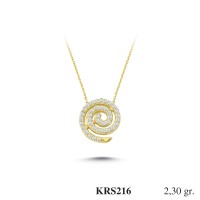 Silver    necklace    with    pendant                                          KRS216-925K