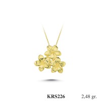 Silver    necklace    with    pendant                                          KRS226-925K