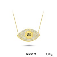 Silver    necklace    with    pendant                                          KRS227-925K