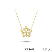 Silver    necklace    with    pendant                                          KRT008-925K