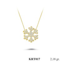 Silver    necklace    with    pendant                                     KRT017-925K