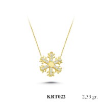 Silver    necklace    with    pendant                                     KRT022-925K