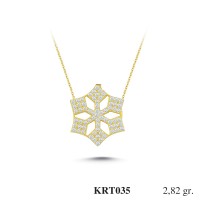 Silver    necklace    with    pendant                                     KRT035-925K