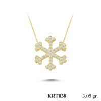 Silver    necklace    with    pendant                                     KRT038-925K