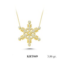 Silver    necklace    with    pendant                                     KRT049-925K