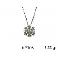 Silver    necklace    with    pendant                                     KRT061-925K