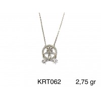 Silver    necklace    with    pendant                                     KRT062-925K
