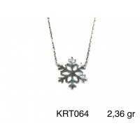 Silver    necklace    with    pendant                                     KRT064-925K