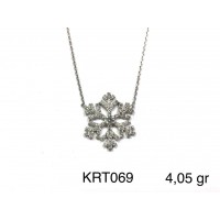 Silver    necklace    with    pendant                                     KRT069-925K