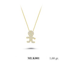 Silver    necklace    with    pendant                                     MLK001-925K